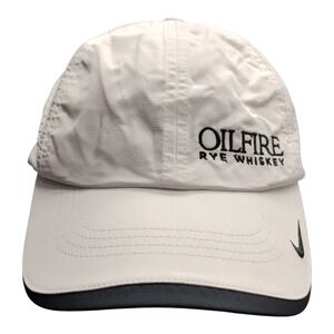 Nike Heritage86 Dri-Fit Oilfire Rye Whiskey Golf Hat Unisex White Black Classic